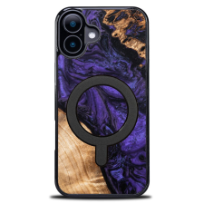 Bewood Violet MagSafe-kompatibilis tok iPhone 16 Plus - barna-lila tok és táska
