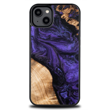 Bewood Violet tok iPhone 15 Plus - barna-lila tok és táska