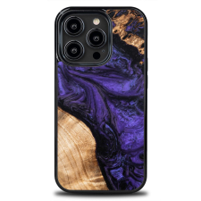 Bewood Violet tok iPhone 15 Pro - barna-lila tok és táska