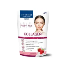 BGB Interherb Kft. Interherb Kollagén italpor Eperkrém ízű 400g vitamin és táplálékkiegészítő