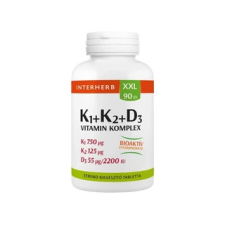 BGB Interherb Kft. Interherb XXL 90 db K1+K2+D3 Vitamin komplex tabletta vitamin és táplálékkiegészítő