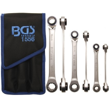 BGS -1556 3 részes 4 az 1-ben racsnis kulcs készlet 8  19mm villáskulcs
