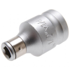 BGS 1/4" adaptor biztosító gömbbel 1/4" Bithez, 1/2" meghajtó