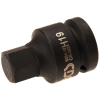 BGS Levegős imbuszkulcs bitfej, 19 mm, 3/4"