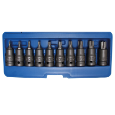 BGS Technic 10 db-os Torx dugókulcs légkulcshoz, T20 - T70 (BGS 5097) dugókulcs