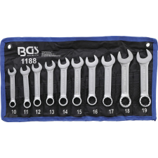 BGS Technic 10 részes csillag-villás kulcs készlet 10-19mm (BGS 1188) villáskulcs