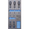 BGS Technic 1/3 Szerszámtálca szerszámkocsihoz: 5 részes Torx csavarhúzó készlettel, T6-T10 (BGS 4076)