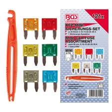 BGS Technic Gépjármű biztosítékkészlet, Mini, 121 darabos (BGS-8109) autójavító eszköz