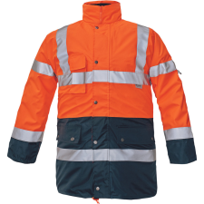  BI ROAD 4in1 HV kabát narancs/navy 3XL láthatósági ruházat