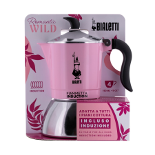 Bialetti 6586 Moka 4 személyes Kotyogós kávéfőző - Fekete / Pink (29592) kávéfőző