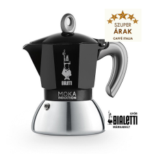 Bialetti Moka Induction 2 személyes inox kávéfőző fekete kávéfőző