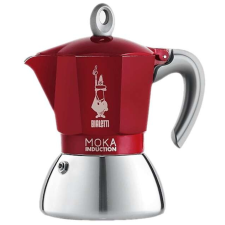 Bialetti Moka Induction kotyogós kávéfőző 4 csészés piros kávéfőző