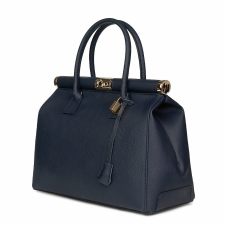  Bianca, természetes bőr táska, sötétkék kézitáska és bőrönd