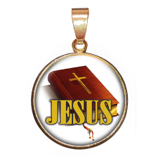 Biblia-Jesus – medál lánccal vagy kulcstartóval nyaklánc
