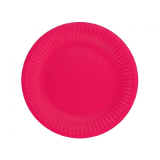 Bíborvörös Solid Magenta papírtányér 6 db-os 18 cm party kellék