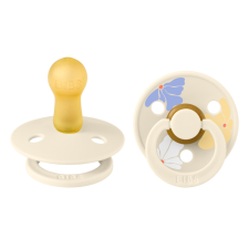 BIBS Cumi, Studio Virágzás Colour, Krémfehér mix, 6-18 hó cumi