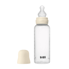 Bibs cumisüvegszett 270 ml - szilikon cumifejjel - krémfehér cumisüveg