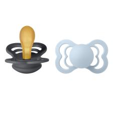  BIBS Supreme cumi 2-es szett (Grafit/Pasztellkék), 6-36 hó cumi