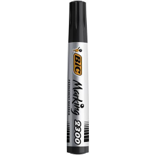 Bic Alkoholos marker, 3,7-5,5 mm, vágott, BIC &quot;ECO 2300&quot; fekete filctoll, marker