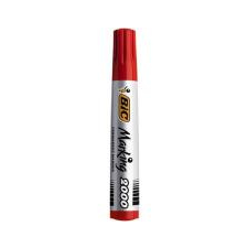 Bic Alkoholos marker, 4,95 mm, kúpos, BIC \"ECO 2000\" piros filctoll, marker