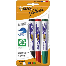 Bic Flipchart- és táblamarker készlet, 1,4 mm, kúpos, BIC&quot; Velleda ecolutions&quot;, 4 különböző szín filctoll, marker