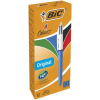  BIC Golyóstoll, 0,32 mm, nyomógombos, négyszínű, BIC "4 Colours Original"