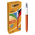 Bic Golyóstoll, 0,3 mm, nyomógombos, négyszínű, BIC 