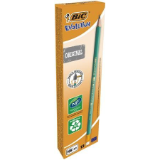 Bic Grafitceruza radírral, HB, hatszögletű, BIC "Evolution Original", 12db/doboz ceruza