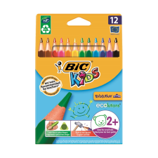 Bic Színes ceruza bic kids evolution háromszögletű környezetbarát 12 db/készlet 8297356 színes ceruza