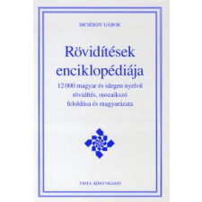 Bicsérdy Gábor Rövidítések enciklopédiája társadalom- és humántudomány