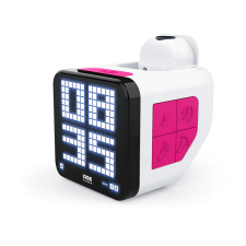Big Ben Kids RQUBE ébresztőóra, pink-fehér ébresztőóra