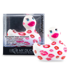 Big Teaze Toys My Duckie Romance 2.0 - csókos kacsa vízálló csiklóvibrátor (fehér-pink) vibrátorok