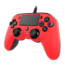 Bigben Interactive Nacon vezetékes kontroller piros színben (PS4) (PS4OFCPADRED) videójáték kiegészítő