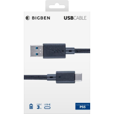 Bigben Interactive PS5 USB-C Charging and Data Cable 3m Black (PS5USBCCABLE3M) kábel és adapter