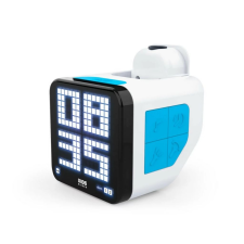 Bigben Kids RQUBE projektoros ébresztőóra kék-fehér (RCUBEBCBL) (RCUBEBCBL) ébresztőóra