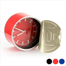 BigBuy Asztali óra mágnessel, konzervdoboz formájú (piros) asztali óra