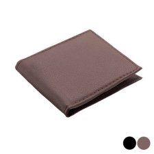 BigBuy Uniszex pénztárca, barna (11,2 x 9,3 cm) pénztárca