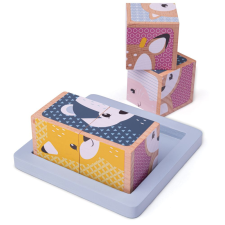 Bigjigs baba fa kirakó Woodland készségfejlesztő