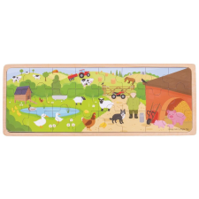 Bigjigs fa puzzle A farmon 24 db puzzle, kirakós