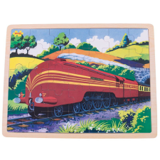 Bigjigs fa puzzle történelmi vonat The Duchess ofHamilton 35 db puzzle, kirakós