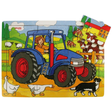 Bigjigs Fa puzzle - Traktor (691621087268) puzzle, kirakós