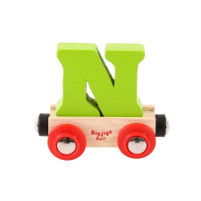 Bigjigs fa vasúti kocsi betű N vágány