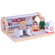 Bigjigs metróállomás fa játék vágány