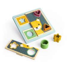 Bigjigs puzzle rejtvény Rókás és medvés 10 db puzzle, kirakós
