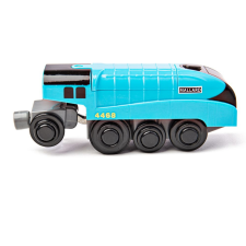 Bigjigs Rail elektromos mozdony Mallard kék kreatív és készségfejlesztő