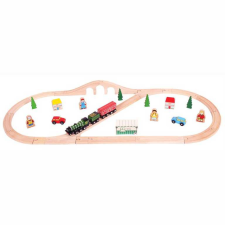 Bigjigs Rail fa vonatpálya Flying Scotsman kreatív és készségfejlesztő