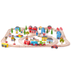 Bigjigs Rail fa vonatpálya város és falu 91 db