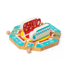 Bigjigs Rail teáscsésze motívumos forgó korong vágány