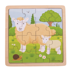 bigjigs toys bárányka puzzle puzzle, kirakós