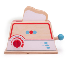  Bigjigs Toys fa kenyérpirító pöttyökkel konyhakészlet